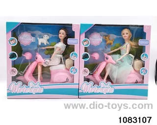 11.5 inch 11 jointed doll set in window box