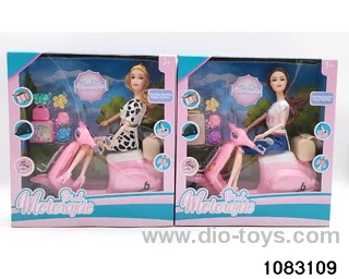 11.5 inch 11 jointed doll set in window box