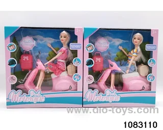 11.5 inch 11 jointed doll set in window box