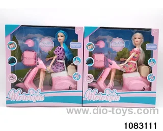 11.5 inch 11 jointed doll set in window box