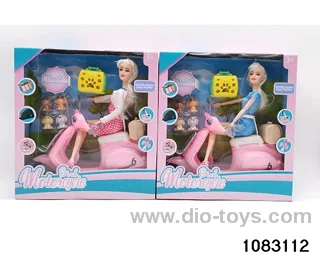 11.5 inch 11 jointed doll set in window box