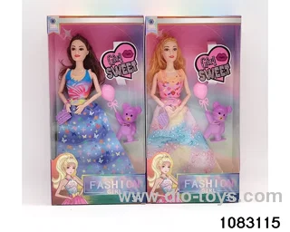 11.5 inch 9 jointed doll set in window box