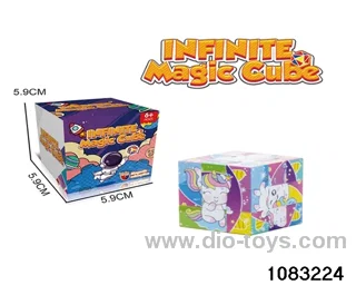 Rubik's cube in color box