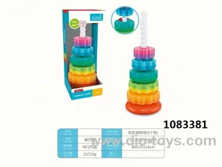 Rainbow Revolving Tower Playing Kids toy in display box