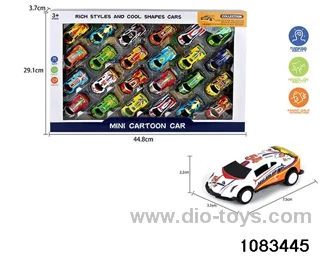 pull back tin car in window box