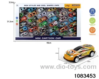 pull back tin car in window box