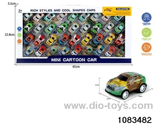pull back tin car in window box