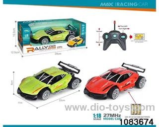 27MHz 1:18 4ch RC car (Electricity not included) in window box