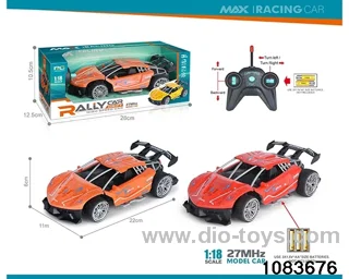 27MHz 1:18 4ch RC car (Electricity not included) in window box