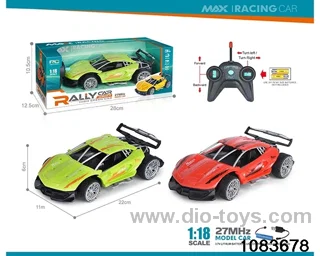 27MHz 1:18 4ch RC car (electricity package) in window box