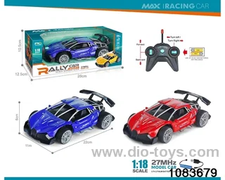 27MHz 1:18 4ch RC car (electricity package) in window box