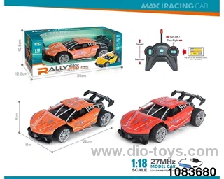 27MHz 1:18 4ch RC car (electricity package) in window box