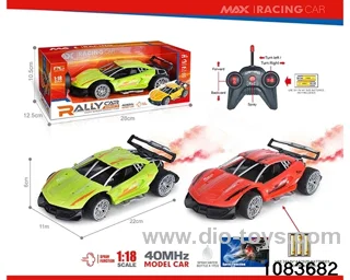 40MHz 1:18 5ch RC car with light (Electricity not included) in window box