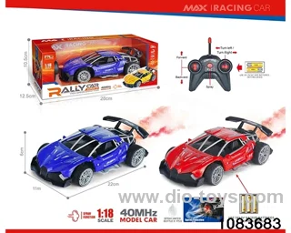 40MHz 1:18 5ch RC car with light (Electricity not included) in window box