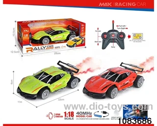 40MHz 1:18 5ch RC car with light (electricity package) in window box