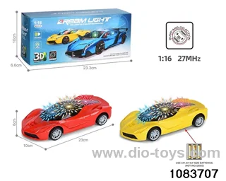 1:16 3D Lighted Electric Car in color box