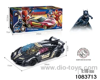 1:16 3D Lighted Electric Car in color box