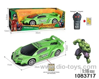 27MHz 1:16 2ch RC car (Electricity not included) in window box