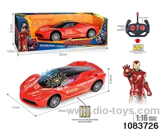 27MHz 1:16 4ch RC car with 3D light (Electricity not included) in window box