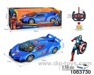 27MHz 1:16 4ch RC car with 3D light (electricity package) in window box