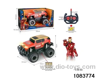 27MHz 1:16 4ch RC car with light (Electricity not included) in window box