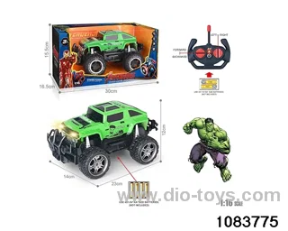 27MHz 1:16 4ch RC car with light (Electricity not included) in window box