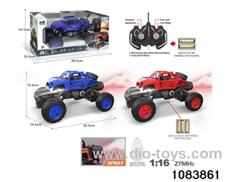 27MHz 1:16 6ch RC car with light (Electricity not included) in window box