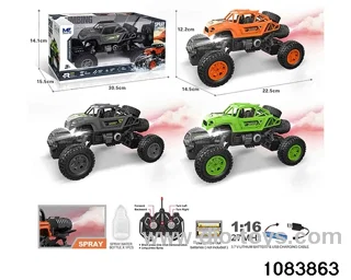 27MHz 1:16 6ch RC car with light (electricity package) in window box