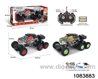 27MHz 1:16 5ch RC car with light (electricity package) in window box