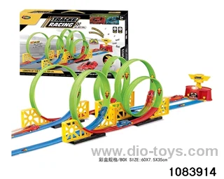 39PCS Extreme Track Racing W L/M in color box
