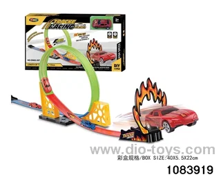 11PCS Speed Boomerang Track Car in color box