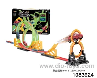 22PCS Pull back Glow-in-the-Dark Railcar in color box