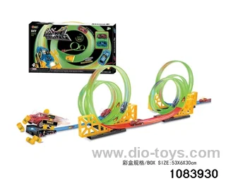 42PCS Pull back Glow-in-the-Dark Railcar in color box