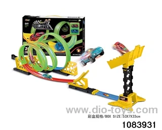 26PCS Pull back Glow-in-the-Dark Railcar in color box