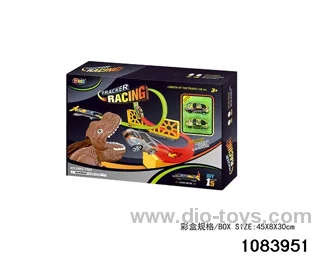 Alloy Slingshot Dinosaur Track in color box