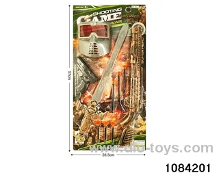 Sword and gun police set in Blister card