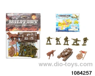 Military suits in PP bag with header