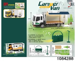 Box type RV set with light in window box(electricity not included)