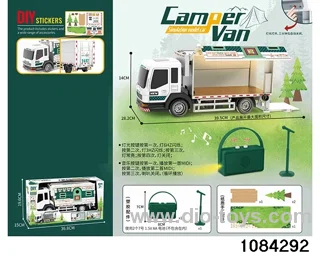 Box type RV set with light in window box(electricity not included)