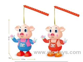 Dancing pig pig lantern
