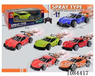 1:18 27MHZ 5ch rc car with light/spray included battery