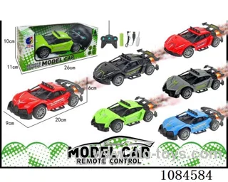 1:18 4ch rc car with light /spray included battery