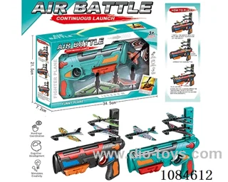 The plane fired a barrage of guns