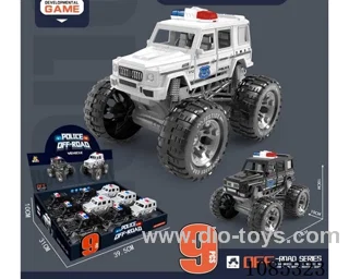 inertial police car, 9pcs/ box