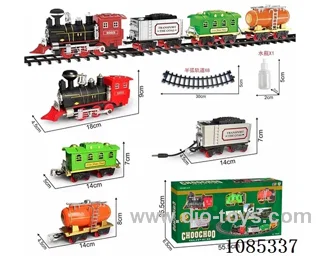 B/O rail train withlight and spray