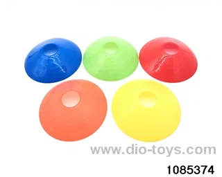 Football training discs in bag