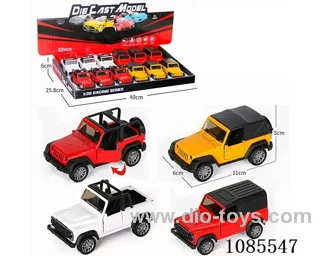 1：36 Alloy model open door pull-back SUV four mixed (lighting and music)