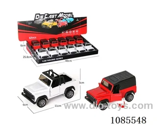 1：36 alloy model open door pull-back off-road vehicle two mixed