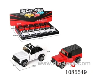 1：36 Alloy model open door pull-back SUV two mixed (lighting and music)