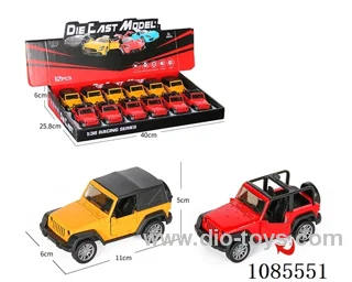 1：36 Alloy model open door pull-back SUV two mixed (lighting and music)